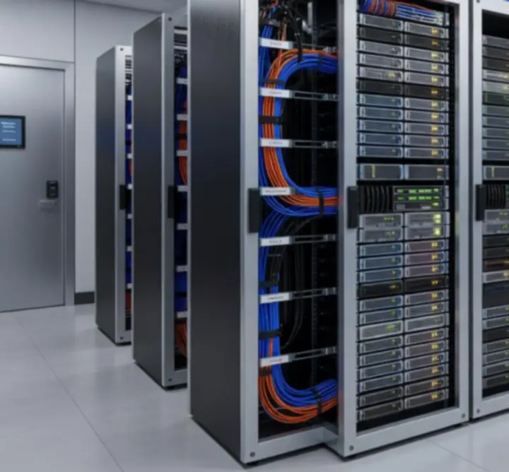 Bezpieczna infrastruktura serwerowa chroniąca dane firmowe